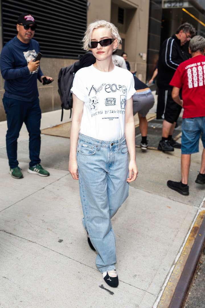 Julia Garner Hits the Streets For Day Two of Promo