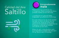 Calidad del aire hoy 28 de agosto a las 20:30 horas es mala para hacer actividades al aire libre