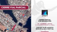 Reducirán este jueves circulación vial en avenida Gabriel Leyva, en Mazatlán, por reparación de fuga de agua