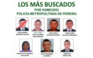 Policía revela cartel de los más buscados en Pereira por homicidio y delitos de alto impacto