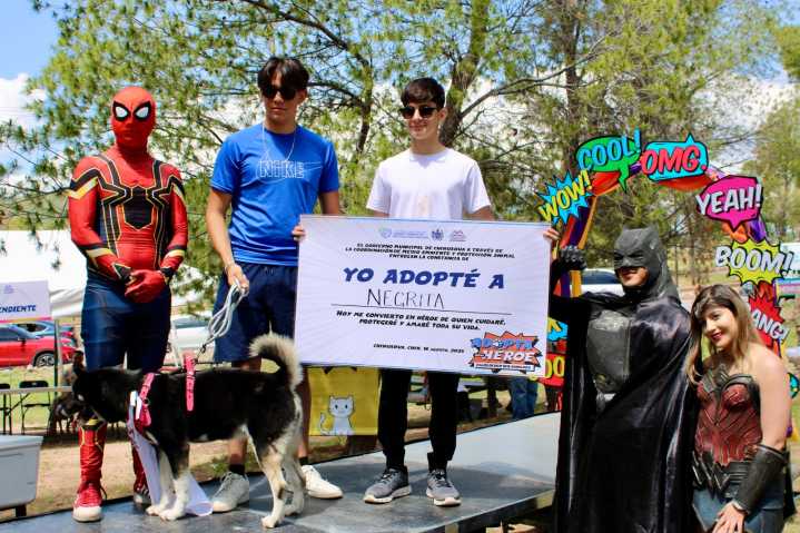Encuentran hogar 17 perros en programa del Municipio “Adopta como Héroe”