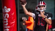 Watch: Indiana football quarterback Fernando Mendoza tosses the ball around at practice
