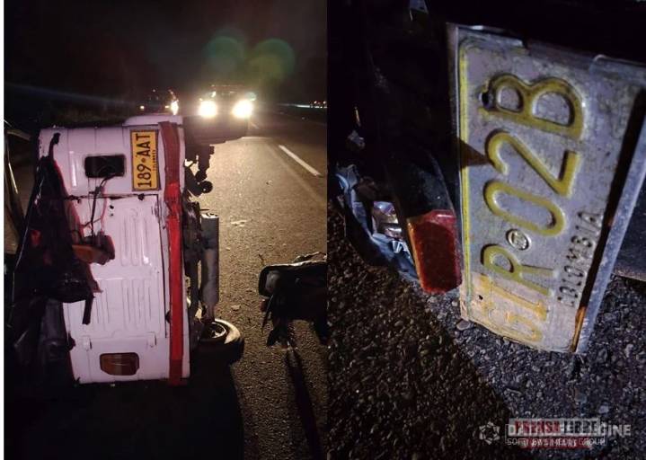 Falleció el motociclista que chocó con un motocarro en la vía Aguazul