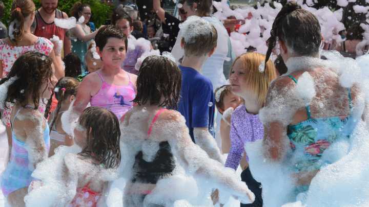 PHOTOS: Kids have fun during Fantastic Foam Finale Party at Washington Park in Cheboygan
