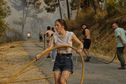 Greece, Spain and Portugal race to contain wildfires as EU steps up cross