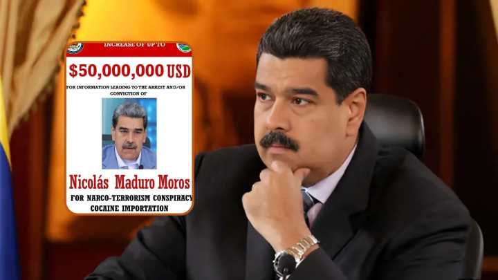EE.UU. duplicó a 50 millones de dólares la recompensa por información que lleve a captura de Maduro