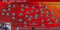 An extended stretch of above average temperatures is expected through at least early next week