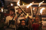 Photos show Israelis demonstrating for the release of hostages and ending the Gaza war