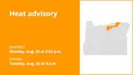 The NWS issues heat advisory until Tuesday night
