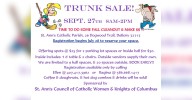 TRUNK SALE – SEPT. 27, 8 AM – 2 PM - The West Volusia Beacon