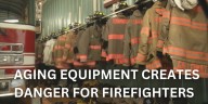 Firefighters responding in expired safety equipment