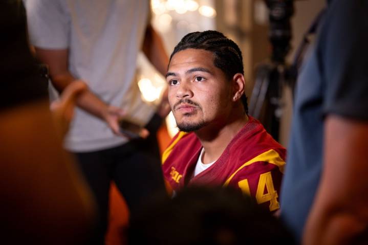 USC quarterback Jayden Maiava is reading, meditating and taking ownership of the offense