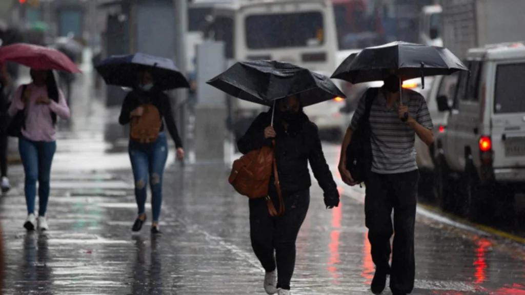 Pronóstico de Inameh: se anticipan lluvias y chubascos en estos estados