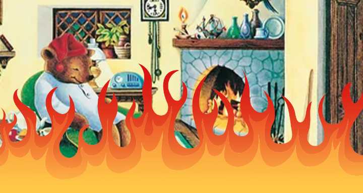 Sleepytime Tea Bear Dies in House Fire After Once Again Falling Asleep, Leaving Fireplace Unattended
