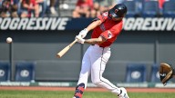 C.J. Kayfus adapts to life in the outfield and life in the big leagues