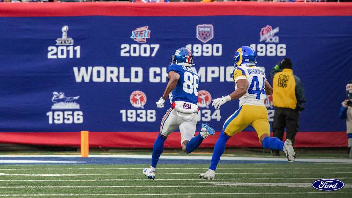 Darius Slayton envious of Giants legends for their rings, not yards