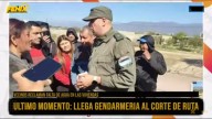 Gendarmería intervino en el corte de Ruta 38 por falta de agua