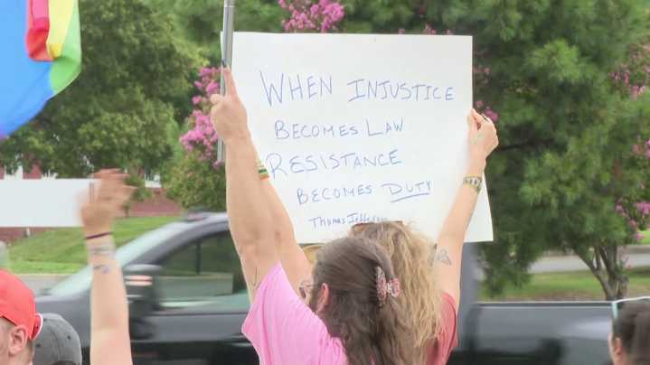 'Rage Against The Regime' protest held in Rock Hill, S.C.