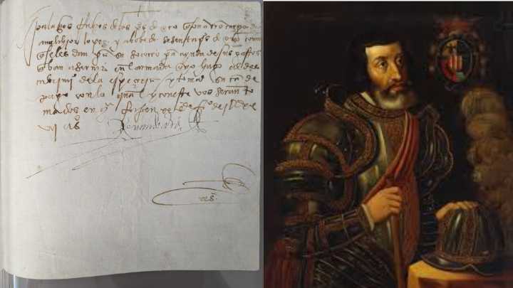 FBI devuelve manuscrito firmado por Hernán Cortés a Gobierno de México