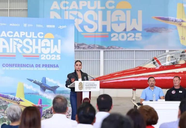 Anuncia la gobernadora Evelyn Salgado el Airshow Acapulco 2025