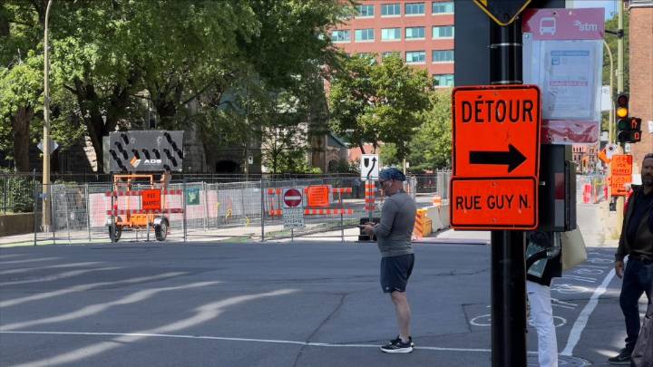 Montreal roadwork: Number of major projects remain unchanged from spring to fall
