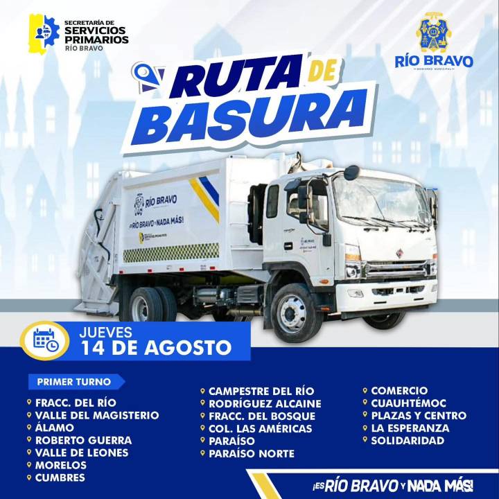 Recolección de basura del día de hoy