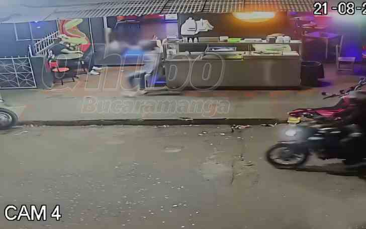 Revelan video del ataque a bala a un comerciante en el norte de Bucaramanga