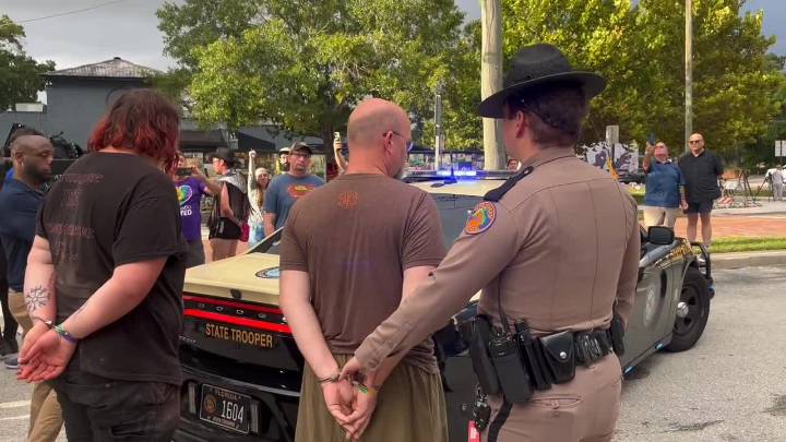 Troopers detain protesters at Pulse crosswalk site amid ongoing standoff