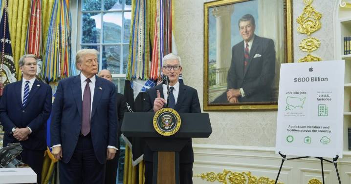 Trump anuncia que Apple invertirá otros $100.000 millones en manufactura en EEUU