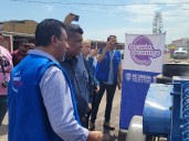 Entrega Coesvi máquina adobera al Municipio de Jiménez para apoyar a 70 familias en construcción de vivienda