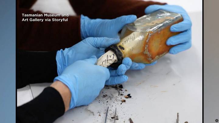 100-year-old message in a bottle found in Tasmania