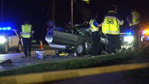 Serious two-car crash closes stretch of Falls of Neuse in Raleigh