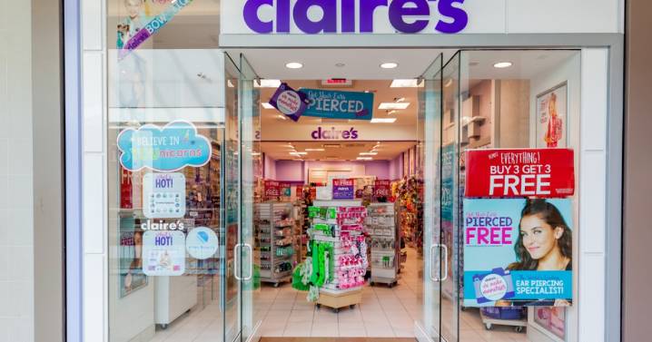 Mall staple Claire's to close numerous stores, files for bankruptcy