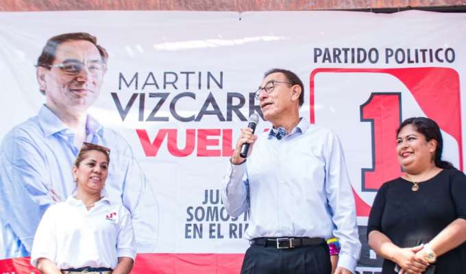 Martín Vizcarra sigue ratificado como candidato de Perú Primero para las elecciones de 2026