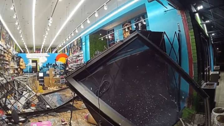 Criminals drive stolen cars into West Seattle pot shops twice in 24