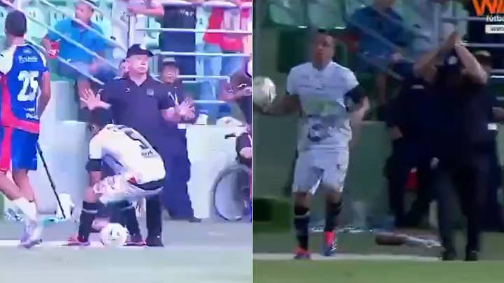 Hernán Darío Herrera pudo ser impactado por rayo en plena cancha: vea la tenebrosa imagen