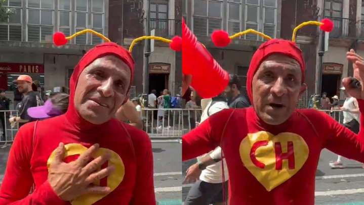 La historia del Chapulín Colorado que le da color al Maratón de la CdMx
