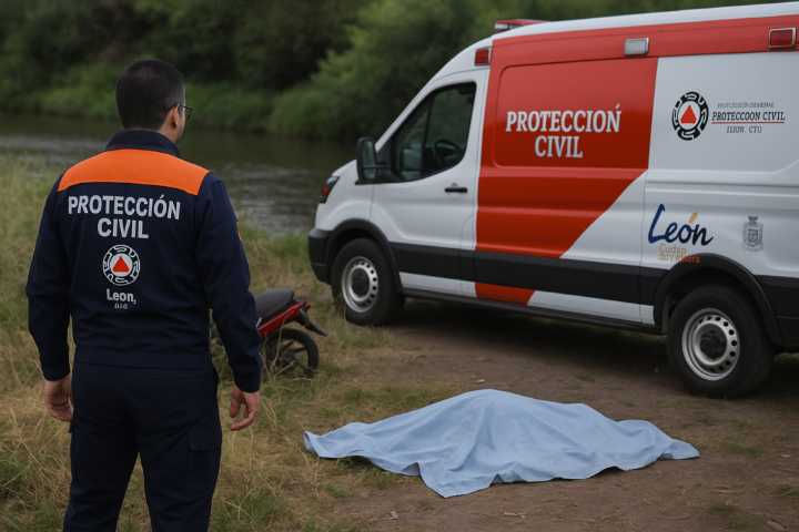 MOTOCICLISTA MUERE AL INTENTAR RECUPERAR SU CASCO EN LEÓN