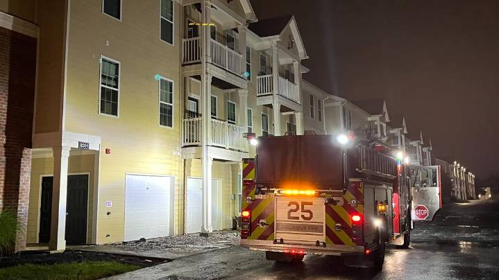 Investigators suspect lightning strike caused apartment fire in Polaris, officials say