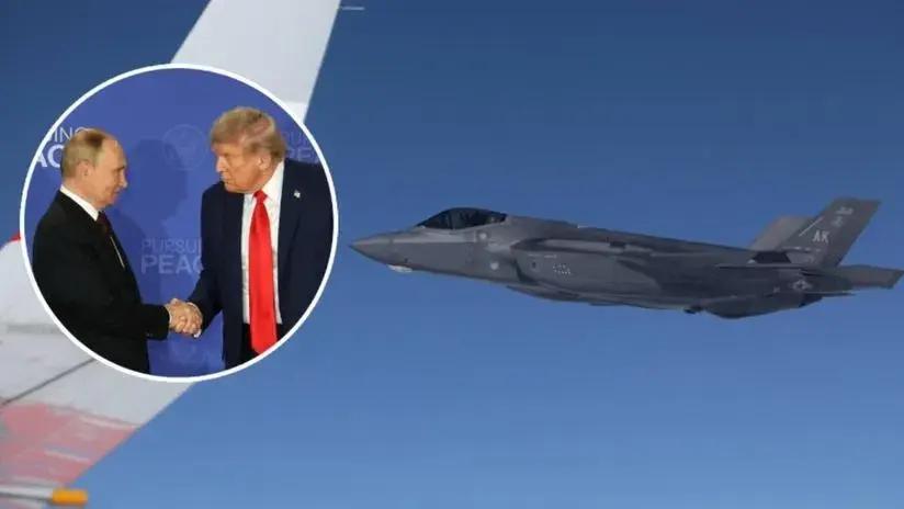 Tras la cumbre con Trump, Putin fue escoltado por cazas estadounidenses [FOTOS]