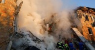Russia launches second-biggest air assault of Ukraine war, killing 18 and damaging EU building