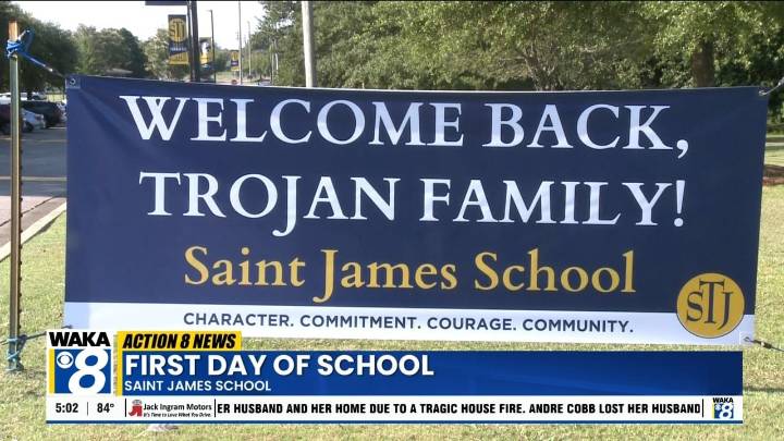 Students at Saint James School return for new school year