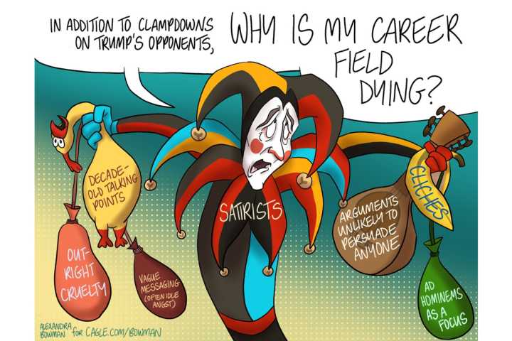 Editorial cartoon for Tuesday, Aug. 19, 2025