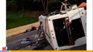 23 lesionados en volcamiento de buseta en la Autopista José Antonio Páez