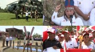 Tensión Perú – Colombia: Dina Boluarte llegó a distrito de Santa Rosa con algunos ministros