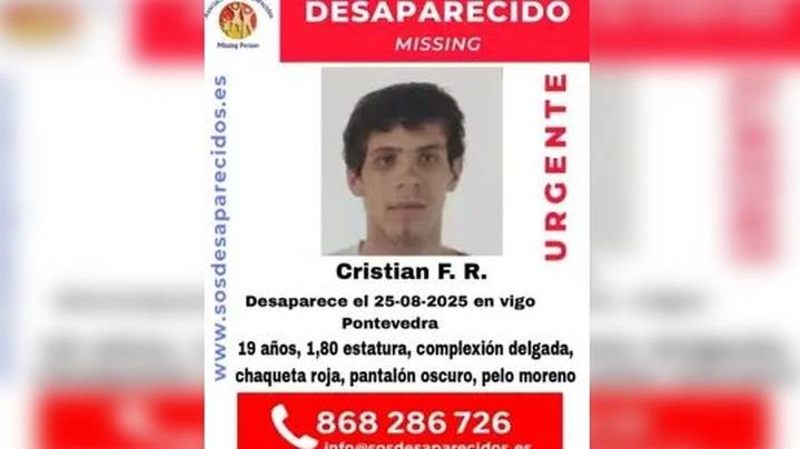 Buscan a un joven de 19 años desaparecido en Vigo el pasado lunes