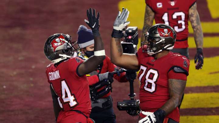 Bucs LT Tristan Wirfs, WR Chris Godwin land on 53