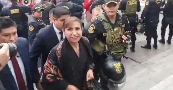 Patricia Benavides llega a sede del Ministerio Público para participar en reunión de la Junta de Fiscales Supremos