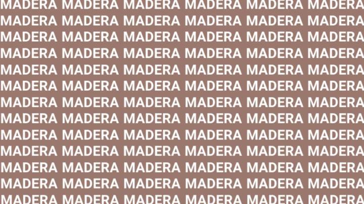 Solo una mente despierta puede hallar la palabra 'MANERA' en menos de 5 segundos