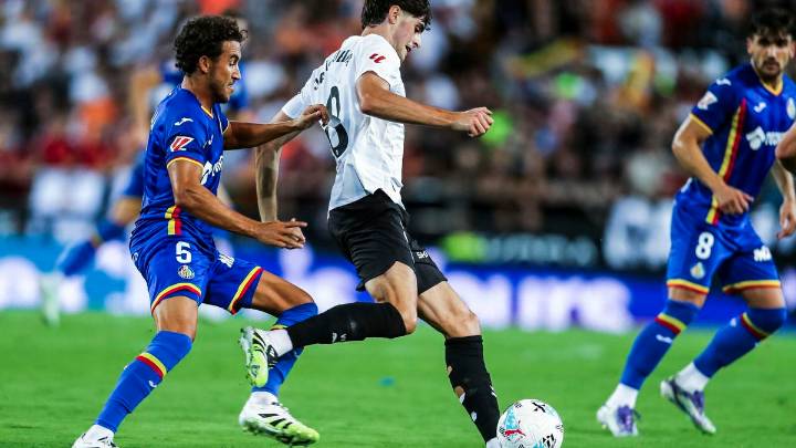 El Valencia corta en seco con una goleada la racha de victorias del Getafe fuera de casa
